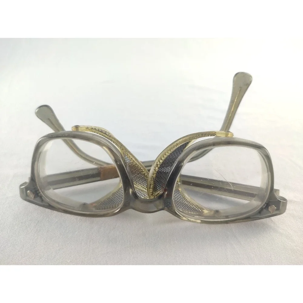 American Optical AO Flexi-Fit Safety Glasses Vintage Industrial Side Shields SM